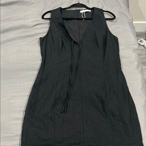 mango SHORT LINEN DRESS